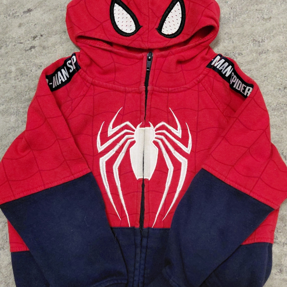 Kids Red and Blue Superhero Costume Hoodie